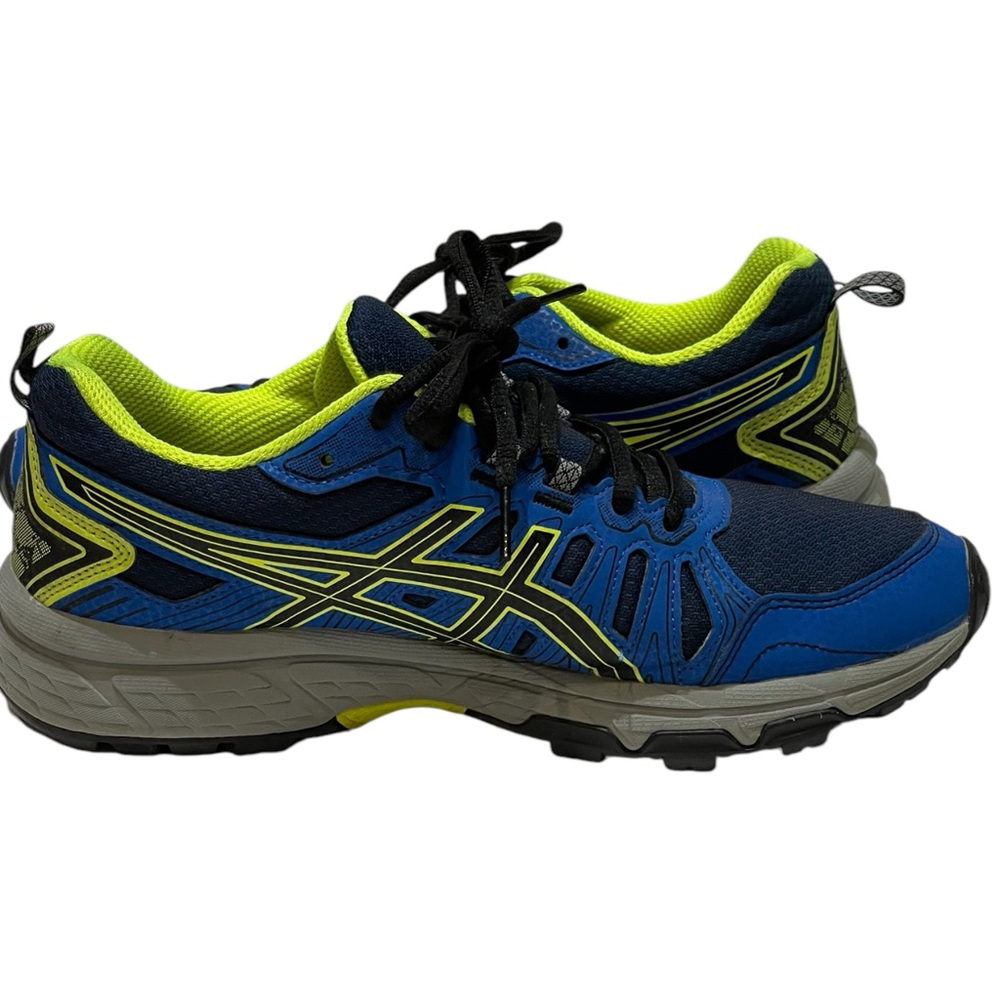 ASICS KIDS GEL-VENTURE  BLUE & YELLOW RUNNING SHOES SZ 6.5 - Picture 2 of 10